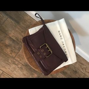 Marc Jacobs maroon wristlet